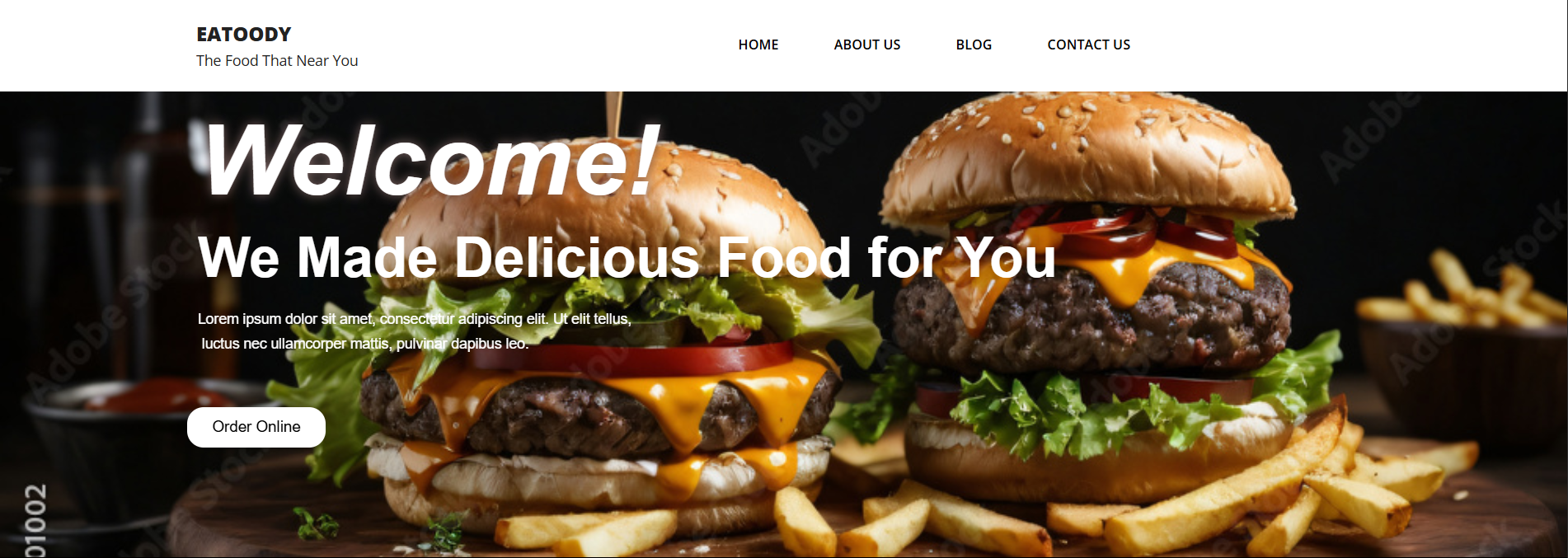 Eatoody – Restaurant Website Design