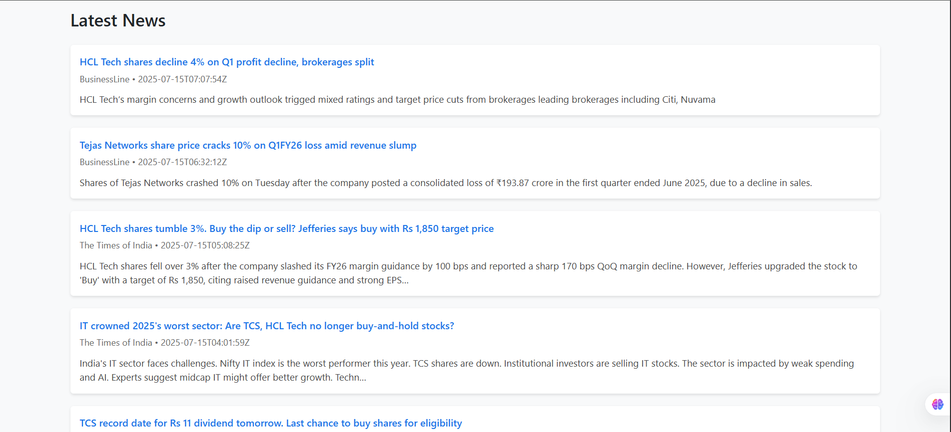 Stock Info – Real-Time Market Data App 4