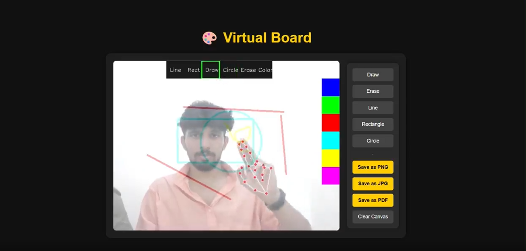 Virtual Board – OpenCV Drawing App 2